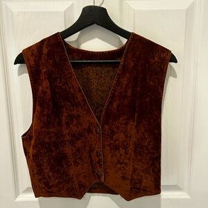 Vintage velvet vest